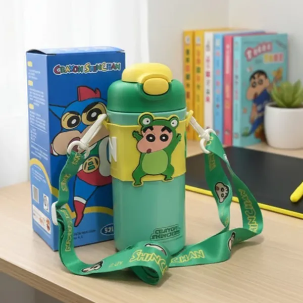 Cartoon_Stainless_Steel_Insulated_Water_Bottle_Green_-__520_ML