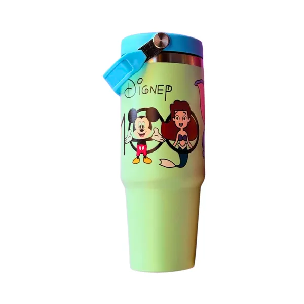 Insulated_Tumbler_Sipper_890_ML_SS_304_Steel_Green|_Cartoon_Print_|_Leakproof_|_With_Handle_|_Hot_&_Cold_Flask