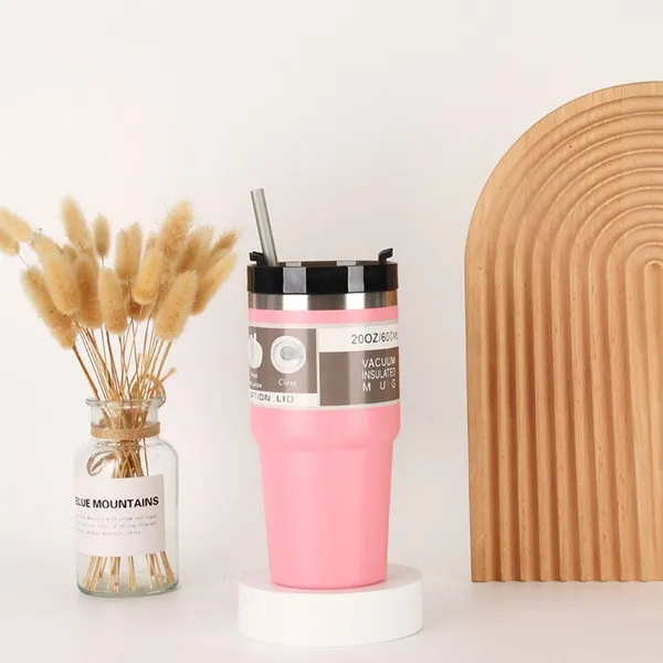 890ML_Double_Layer_Vacuum_Flask_Thermos_|_Large_Capacity_304_Stainless_Steel_Cup_with_Straw_|_Leakproof_Car_Cup_Water_Bottle