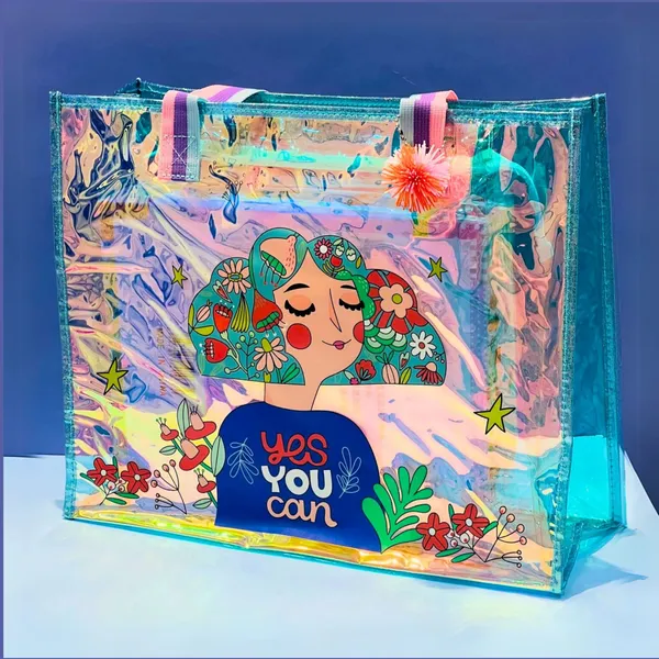 Blue_Holographic_Transparent_Tote_Bag_For_Women