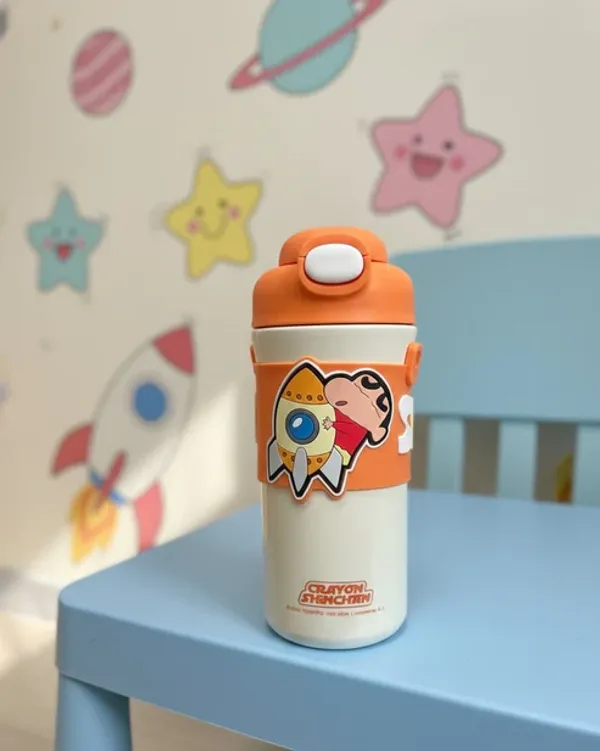 Cartoon_Stainless_Steel_Insulated_Water_Bottle_Orange_-_520_ML