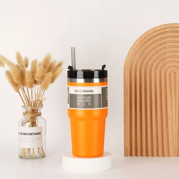890ML_Double_Layer_Vacuum_Flask_Thermos_|_Large_Capacity_304_Stainless_Steel_Cup_with_Straw_|_Leakproof_Car_Cup_Water_Bottle