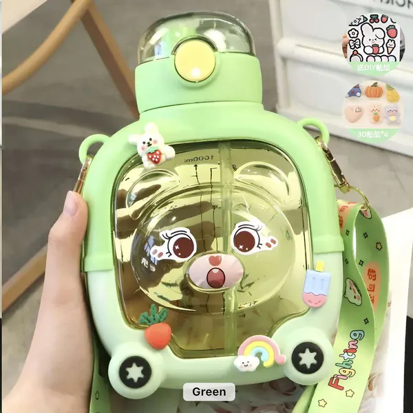 Kawaii_Cool_Cup_Designer_Water_Bottle_Green__1000_ML