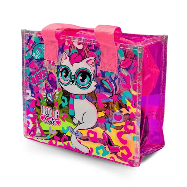 Pink_Holographic_Transparent_Tote_Bag_For_Women