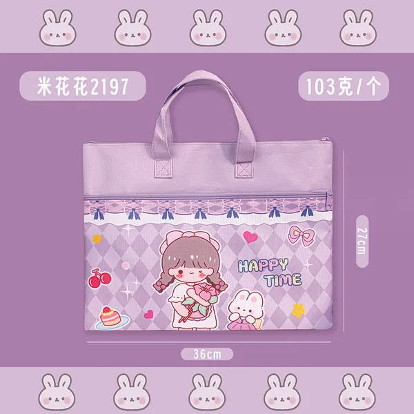 Purple_Cartoonistic_Carry_Bag_With_Zip_Lock