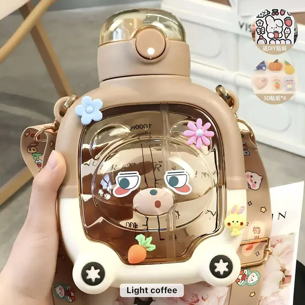 Kawaii_Cool_Cup_Designer_Water_Bottle_Brown_-_1000_ML