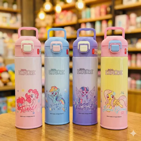 Cartoon_Stainless_Steel_Insulated_Water_Bottle_Pink_500_ML