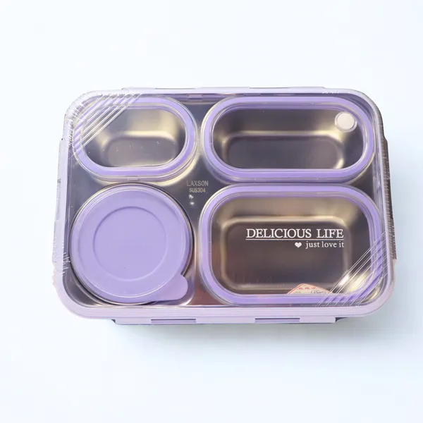 Purple_4_Compartment_Stainless_Steel_Lunch_Box_|_Leak-Proof_Tiffin_Box_for_School_Kids_&_Adults
