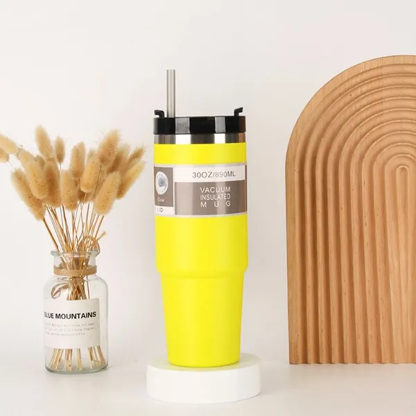 890ML_Double_Layer_Vacuum_Flask_Thermos_|_Large_Capacity_304_Stainless_Steel_Cup_with_Straw_|_Leakproof_Car_Cup_Water_Bottle