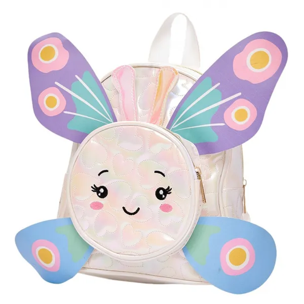 White_Premium_Butterfly_Design_Backpack_For_Kids
