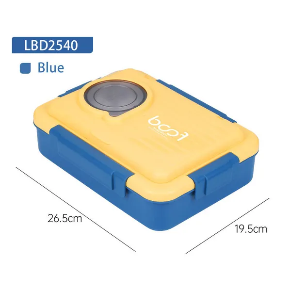 LunchMate_Max_1000ML_Leakproof_Kids_Lunch_Box_Blue_|_4_Grid_Stainless_Steel_304_Bento_with_Soup_Bowl_|_School_&_Travel