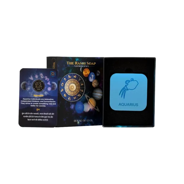 Blue_&_White_Handmade_Ayurvedic_Goat_Milk,_Glycerine_Soap_Base_&_Walnut_Scrubber_Organic_Zodiac_Soap_(Aquarius_&_Taurus)_(Pack_Of_2)