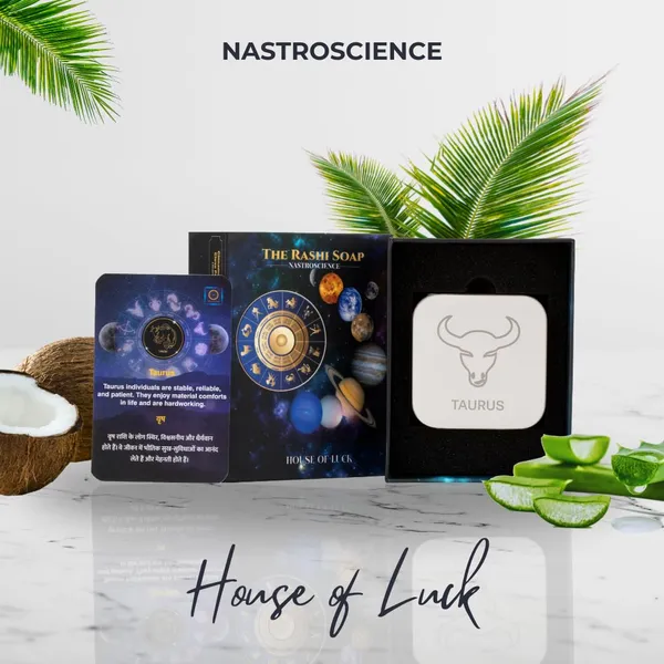 Blue_&_White_Handmade_Ayurvedic_Goat_Milk,_Glycerine_Soap_Base_&_Walnut_Scrubber_Organic_Zodiac_Soap_(Aquarius_&_Taurus)_(Pack_Of_2)