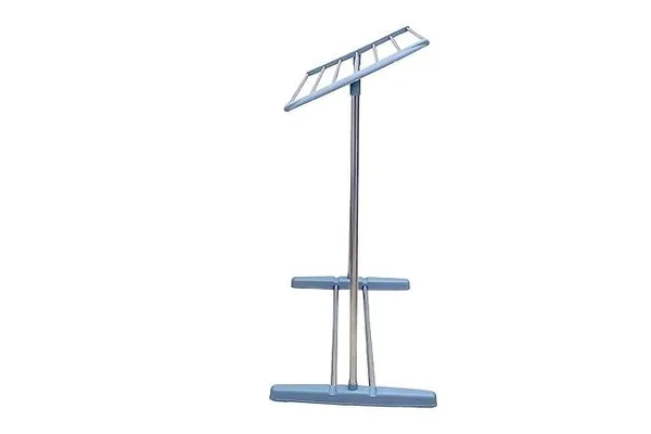 Stainless_Steel_Double_Pole_Telescoplc_Clothes_Drying_Rack_|_Foldable_Single_Garment_Hanging_Clothes_Drying_Stand_|_Laundry_Drying_Stand_Wheels_Indoor_And_Outdoor_(1_Tier_Stand)