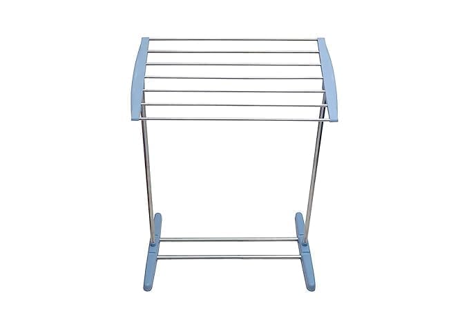 Stainless_Steel_Double_Pole_Telescoplc_Clothes_Drying_Rack_|_Foldable_Single_Garment_Hanging_Clothes_Drying_Stand_|_Laundry_Drying_Stand_Wheels_Indoor_And_Outdoor_(1_Tier_Stand)