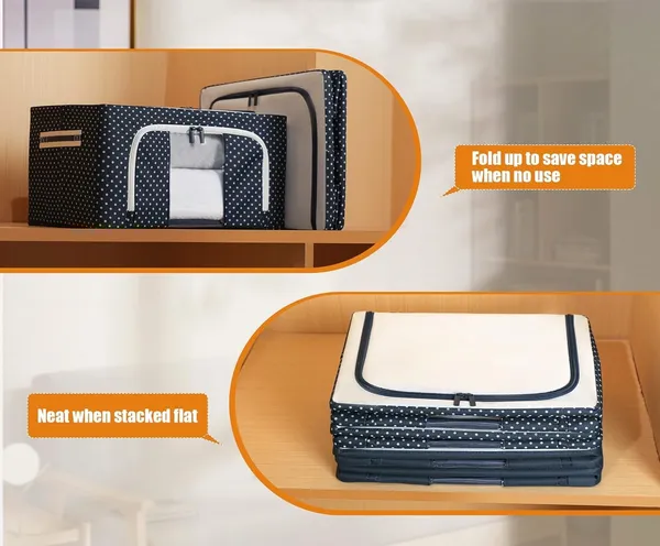 _Clothes_Storage_Box_Foldable_Steel_Frame_Clothes_Organizer_Storage_Box_For_Wardrobe,_Saree,_Shirts,_And_Blankets_(24_Liter_-_Steel_Frame,_Pack_Of_4)