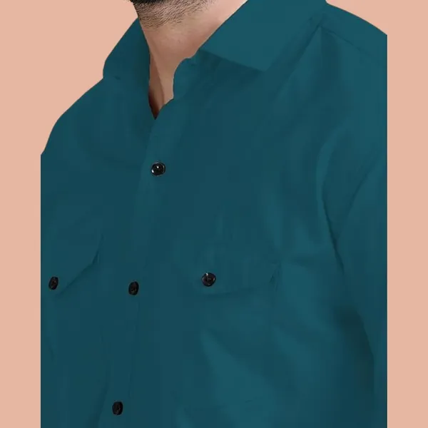 Rebelify_Men's_Cotton_Blend_Shirt_with_Pockets_Full_Sleeves_Collared_Neck_Solid_Pattern_Botton_Down_Closure_Regular_Fit_and_Standard_Length_Dark_Blue
