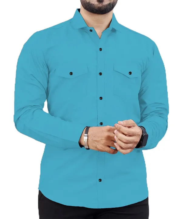 Rebelify_Men's_Cotton_Blend_Shirt_with_Pockets_Full_Sleeves_Collared_Neck_Solid_Pattern_Botton_Down_Closure_Regular_Fit_and_Standard_Length