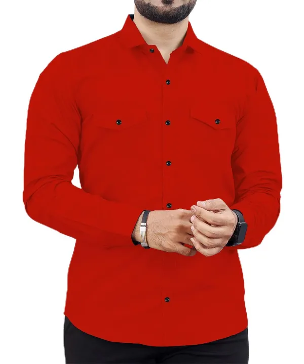 Rebelify_Men's_Cotton_Blend_Shirt_with_Pockets_Full_Sleeves_Collared_Neck_Solid_Pattern_Botton_Down_Closure_Regular_Fit_and_Standard_Length
