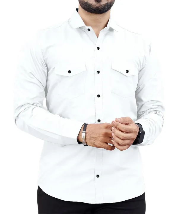 Rebelify_Men's_Cotton_Blend_Shirt_with_Pockets_Full_Sleeves_Collared_Neck_Solid_Pattern_Botton_Down_Closure_Regular_Fit_and_Standard_Length_White