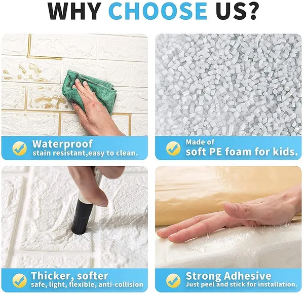 _3D_White_Brick_Wallpaper_-_Self_Adhesive_Pe_Foam_Brick_Design_3D_Wall_Stickers/Diy_Wallpaper_For_Home_Hotel_Living_Room_Bedroom_&_Caf�_(70_X_77Cm,_Appx._5.8Sq_Feet)_White_(Pack_Of_10)