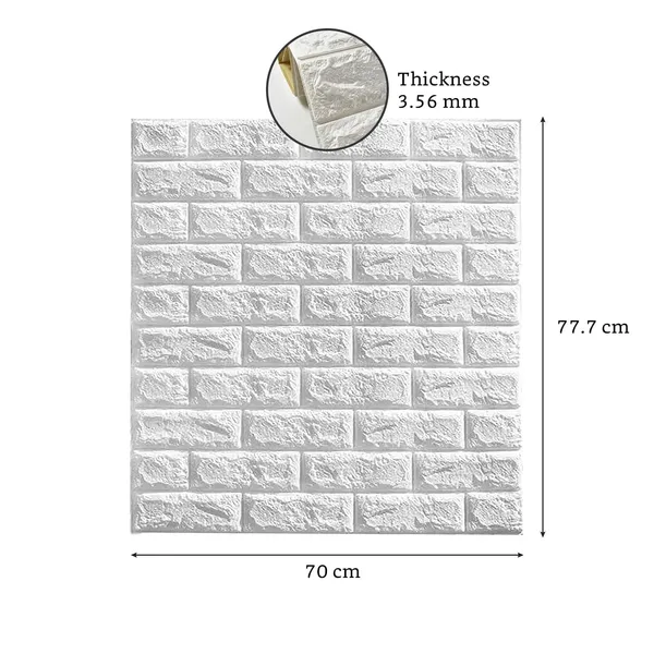 _3D_White_Brick_Wallpaper_-_Self_Adhesive_Pe_Foam_Brick_Design_3D_Wall_Stickers/Diy_Wallpaper_For_Home_Hotel_Living_Room_Bedroom_&_Caf�_(70_X_77Cm,_Appx._5.8Sq_Feet)_White_(Pack_Of_5)