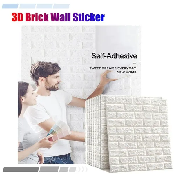_Brick_Wallpaper_-_Self_Adhesive_Pe_Foam_Brick_Design_3D_Wall_Stickers/Diy_Wallpaper_For_Home_Hotel_Living_Room_Bedroom_&_Caf�_(_70_X_77_Cm,_Appx._5.8Sq_Feet)_White_(Pack_Of_50)