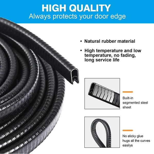 Anti-Scratch_Anti-Collision_Heavy_Duty_Edge_Guard_Door_Protection_U_Shape_Edge_Trim_Rubber_Seal_Protector_Rubber_Clips_Fit_For_All_Cars_-_16Ft_5_Meters_(Black)
