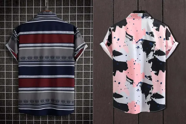 Rebelify_Half_Sleeve_Printed_Shirts_for_Men_Regular_Fit_Printed_Spread_Collar_Casual_Shirt_Lycra_Fabric_with_Combo_Shirt_(Pack_of_2)_Maroon,_Pink