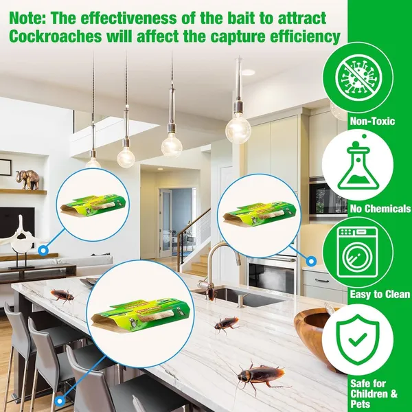 _Cockroach_Traps_For_Kitchen_With_Bait_10_Pcs,_Strong_Adhesive_Cockroach_Trap_For_Home,_Sticky_Cockroach_Repellent_Traps_For_Insects,_Home_Bugs,_Safe_&_Easy_To_Use_-_Pack_Of_10
