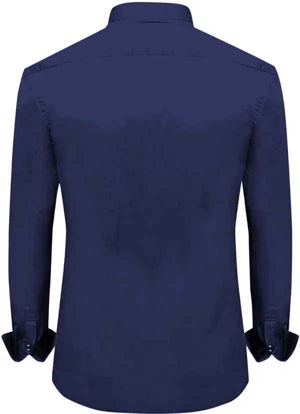 Rebelify_Men's_Cotton_Blend_Shirt_with_Pockets_Full_Sleeves_Collared_Neck_Solid_Pattern_Botton_Down_Closure_Relaxed_Fit_and_Standard_Length_Blue
