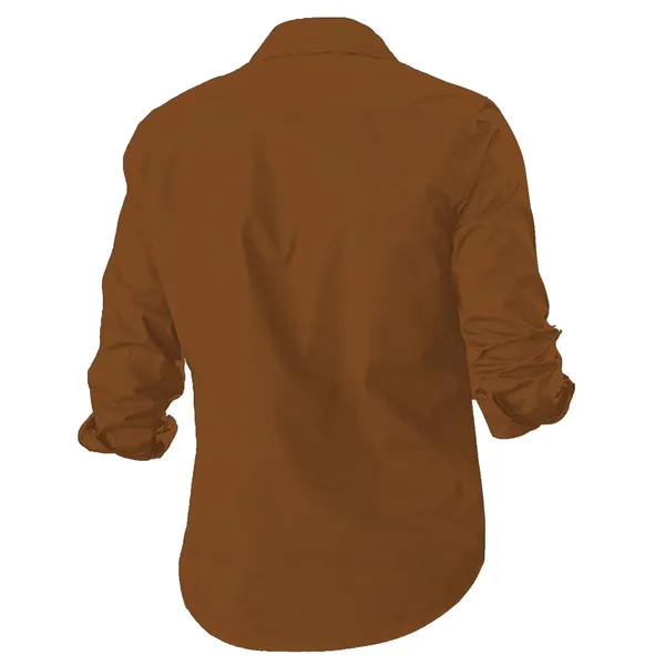 Rebelify_Men's_Cotton_Blend_Shirt_with_Pockets_Full_Sleeves_Collared_Neck_Solid_Pattern_Botton_Down_Closure_Relaxed_Fit_and_Standard_Length_Brown
