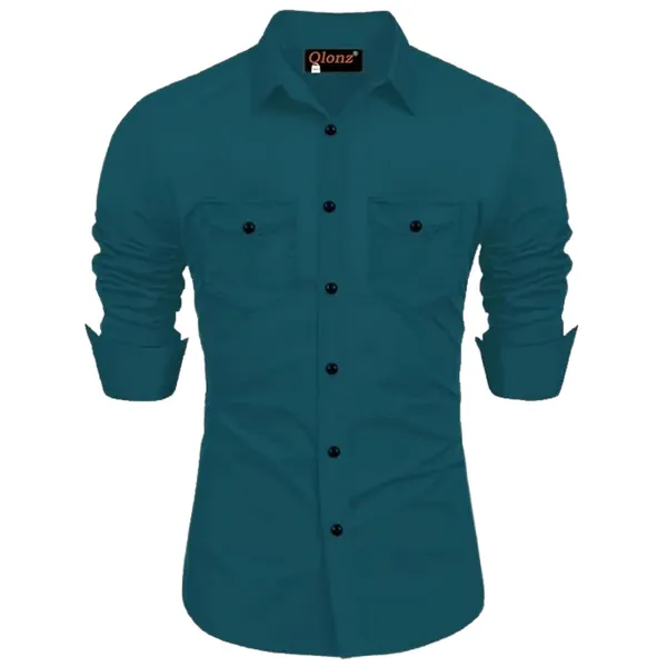 Rebelify_Men's_Cotton_Blend_Shirt_with_Pockets_Full_Sleeves_Collared_Neck_Solid_Pattern_Botton_Down_Closure_Relaxed_Fit_and_Standard_Length