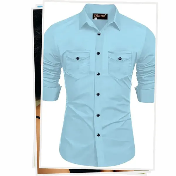 Rebelify_Men's_Cotton_Blend_Shirt_with_Pockets_Full_Sleeves_Collared_Neck_Solid_Pattern_Botton_Down_Closure_Relaxed_Fit_and_Standard_Length_Sky_Blue