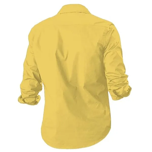 Rebelify_Double_Pocket_with_Flap_Men_Cargo_Cotton_Shirt_Yellow
