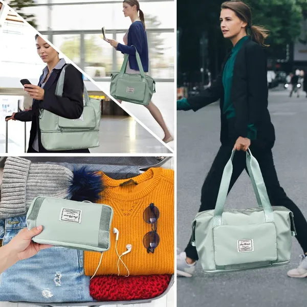 Foldable_Duffle_Bag_For_Travelling_|_Waterproof_And_Large_Travel_Bag_For_Women_Luggage_|_Expandable_&_Multipurpose_Large_Capacity_Weekender_Carry_Bag_For_Women_Travel_(Green)
