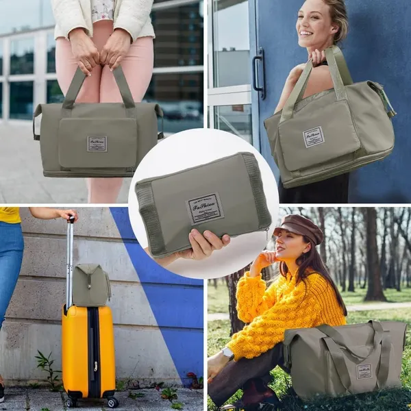 Nylon_Foldable_Duffle_Bag_For_Travelling_|_Waterproof_And_Large_Travel_Bag_For_Women_Luggage_|_Expandable_&_Multipurpose_Large_Capacity_Weekender_Carry_Bag_For_Women_Travel_(Grey),_22_Cm