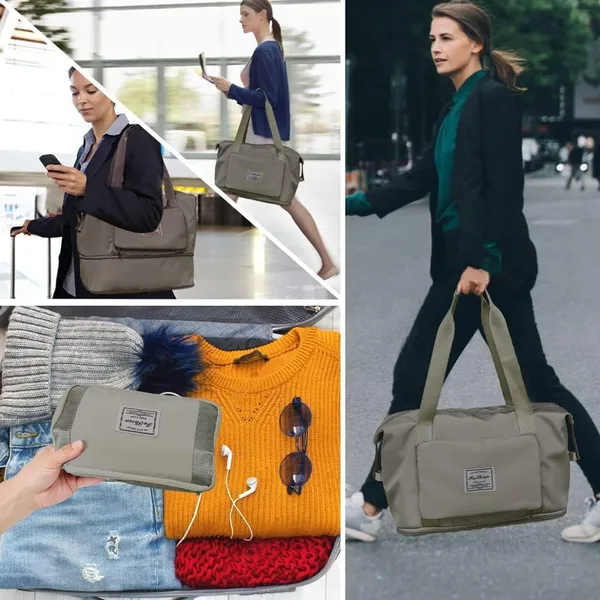 Nylon_Foldable_Duffle_Bag_For_Travelling_|_Waterproof_And_Large_Travel_Bag_For_Women_Luggage_|_Expandable_&_Multipurpose_Large_Capacity_Weekender_Carry_Bag_For_Women_Travel_(Grey),_22_Cm