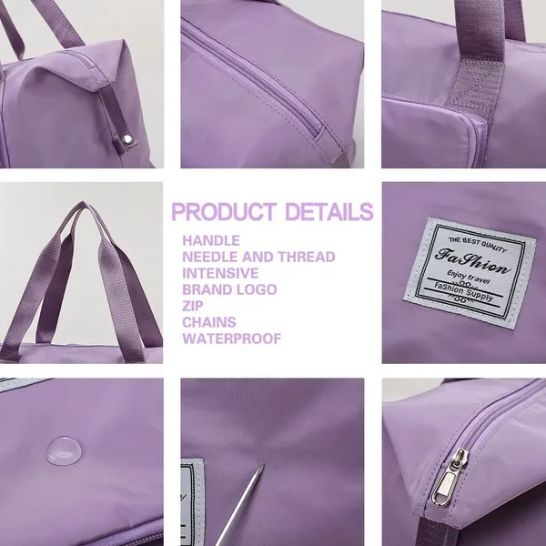 Foldable_Duffle_Bag_For_Travelling_|_Waterproof_And_Large_Travel_Bag_For_Women_Luggage_|_Expandable_&_Multipurpose_Large_Capacity_Weekender_Carry_Bag_For_Women_Travel_(Purple)