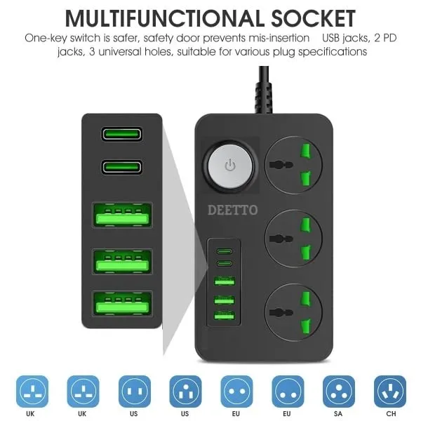 _Extension_Board,_Power_Strip_With_20W_Fast_Pd/Type_C,_2500W_10A_Extension_Cord_With_3_Universal_Socket,_38W_Usb_Fast_Charging_Ports_(2_*_20W_Pd+3*Qc_3.0)_For_Home_Office