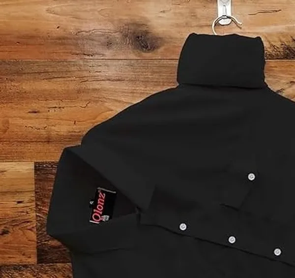 Rebelify_Dual_Pocket_Cotton_Casual_Shirt_for_Men_�_Comfortable,_Stylish_Cargo_Shirt_for_Everyday_Wear_Black