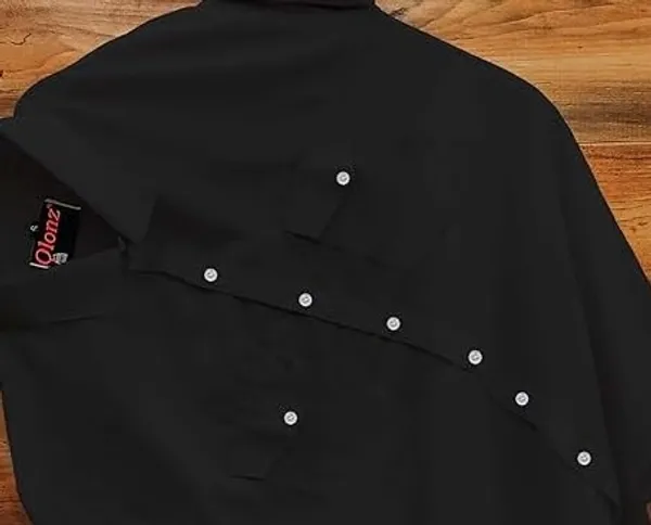 Rebelify_Dual_Pocket_Cotton_Casual_Shirt_for_Men_�_Comfortable,_Stylish_Cargo_Shirt_for_Everyday_Wear_Black