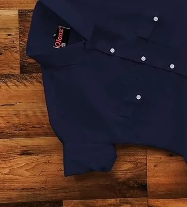 Rebelify_Men's_Cotton_Blend_Shirt_with_Pockets_Full_Sleeves_Collared_Neck_Solid_Pattern_Botton_Down_Closure_Regular_Fit_and_Standard_Length_Blue
