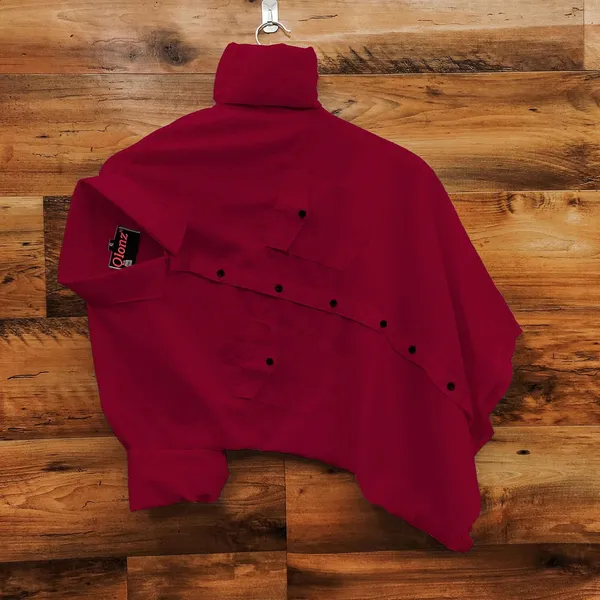 Rebelify_Dual_Pocket_Cotton_Casual_Shirt_for_Men_�_Comfortable,_Stylish_Cargo_Shirt_for_Everyday_Wear_Maroon