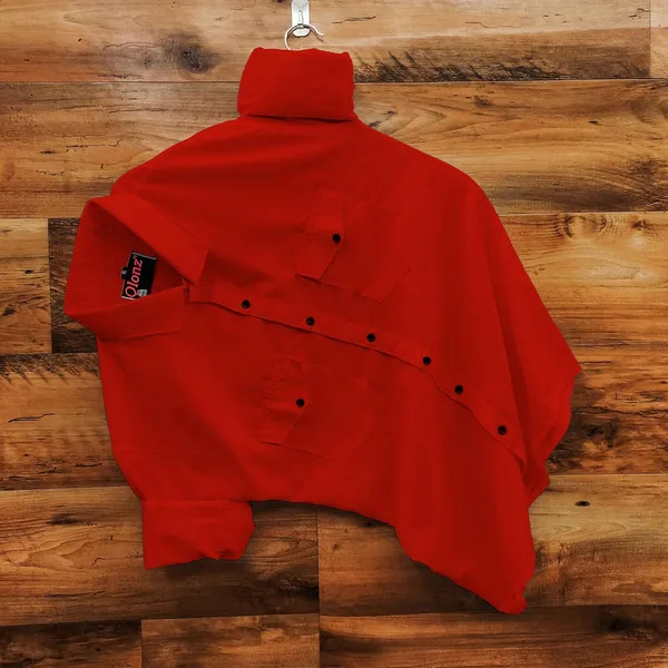 Rebelify_Dual_Pocket_Cotton_Casual_Shirt_for_Men_�_Comfortable,_Stylish_Cargo_Shirt_for_Everyday_Wear_Red