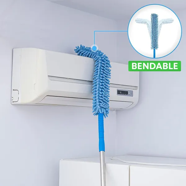_Fan_Cleaner_Brush_With_Long_Rod_Flexible_Fan_Cleaning_Mop_Microfiber_Dust_Cleaner_Foldable_Duster_For_Home_Cleaning_Microfiber_Duster_For_Cleaning_Of_Home,_Kitchen,_Car,_Ceiling_(Blue)
