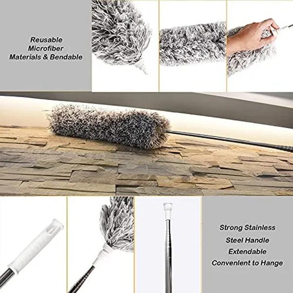 _Fan_Cleaner_Brush_With_Long_Rod_Flexible_Fan_Cleaning_Mop_Microfiber_Dust_Cleaner_Foldable_Duster_For_Home_Cleaning_Microfiber_Duster_For_Cleaning_Of_Home,_Kitchen,_Car,_Ceiling_(Grey)