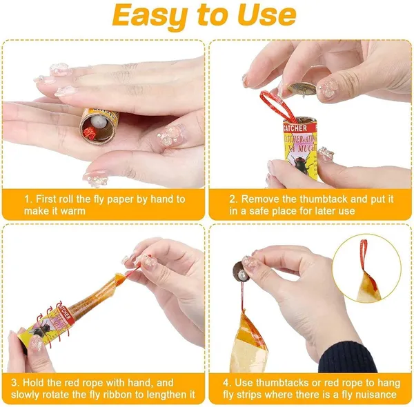_Fly_Catch_Trap_Ribbon_Strip_Tape,_Sticky_Super_Fly_Catch_Trap_Hanging,_Paper_Adhesive_Rolls_For_Fruit_Flies,_Bug,_Insect,_Pest,_Mosquito,_Plant,_Home,_Non-Toxic_&_Disposable_(Fly_Catch_Trap)