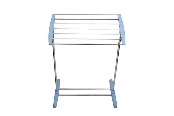 Stainless_Steel_Double_Pole_Telescoplc_Clothes_Drying_Rack_|_Foldable_Single_Garment_Hanging_Clothes_Drying_Stand_|_Laundry_Drying_Stand_Wheels_Indoor_And_Outdoor_(Folding_Drying_Rack)