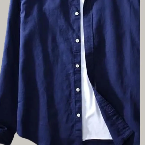 Rebelify_Men's_Cotton_Blend_Shirt_with_Full_Sleeves_Spread_Collar_Solid_Pattern_Botton_Down_Closure_Relaxed_Fit_and_Standard_Length_Blue